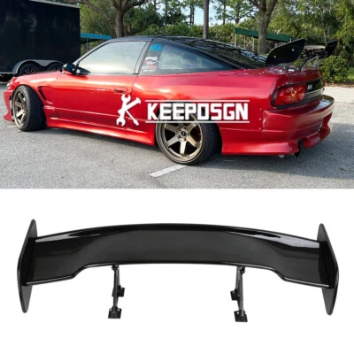 46" Rear Trunk Spoiler Racing GT Style Wing High Stand For Nissan 240sx 200sx - Image 1 of 4