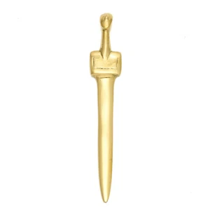 Letter Opener - Handmade of Solid Brass, Desk Accessory, "Cycladic Idol" Design - Picture 1 of 4