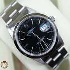 Rolex 15200 Oyster Perpetual 34 Black Dial 2002 Serviced by Rolex 2023 