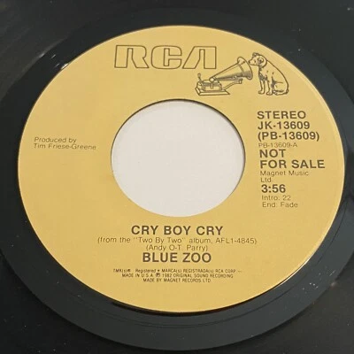 Blue Zoo: Cry Boy Cry (Stereo) / (Mono) 45 - RCA - Image 1 of 2