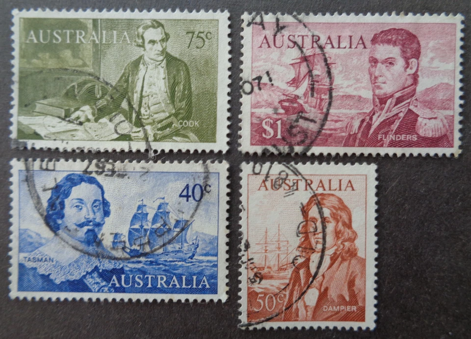 Australia #412-415 usado 1966 navegadores de alta denominación y barcos hasta $1 Foto 1 de 1