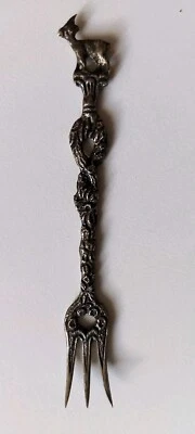  Forchetta  posate vintage con forma da cervo anno 60-80 - Immagine 1 di 2