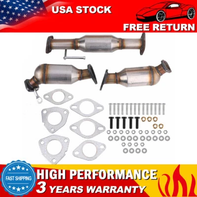 3Pcs Catalytic Converter Set For 09-17 Buick Enclave/Chevy Traverse/GMC Acadia - Image 1 of 4