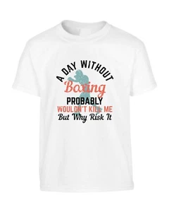 Boxing Kids T-Shirt Boys Girls Self Defence Boxer Sport Hobby Cool Gift Idea - Picture 1 of 2