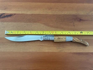 5,9" Arabian Style Navaja mit Ratsche Taschenmesser Olivenholz & Stahlgriff - Bild 1 von 9