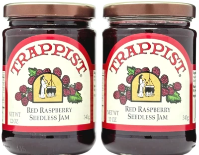 Trappist Preserves Red Raspberry Seedless Jam 12oz (pack of 2) - Image 1 of 4