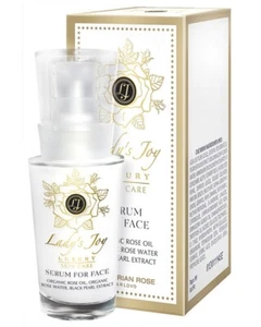 Lady's Joy Luxury 30ml Rejuvenating face serum Pure ORGANIC Rose OiI &Blak Pearl - Picture 1 of 5