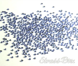 Hotfix LIGHT SAPPHIRE SS06 AAA Stückzahl wählbar Hellblau Glitzer Profi Aufbügel - Picture 1 of 18