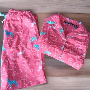 Women’s Pajama Set – Dog Print Sleepwear Lounge Wear Size M (Noire Dog) - Picture 1 of 7