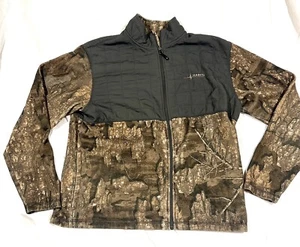 Camouflage Fleece Hunting Jacket Size XL Full Zip Unlined Habit Realtree Timber - Picture 1 of 7