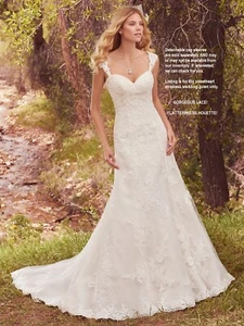 💕1699€💕 MAGGIE SOTTERO COUTURE 8 SWEETHEART TRÄGERLOSES SPITZEN KÖNIGLICHES HOCHZEITSKLEID - Bild 1 von 9