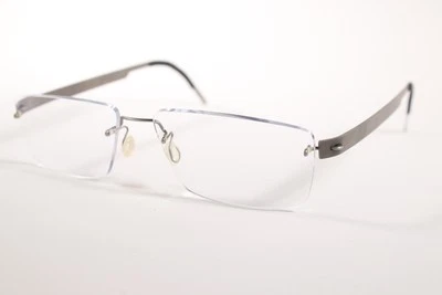 LINDBERG SPIRIT TITANIUM Eyeglasses T 601 Men Grey 10 Rimless Glasses Frames - Image 1 of 4
