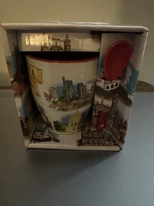 Bogota Souvenir Tee Kaffee 12 Unzen Becher Tasse mit Löffel Neu im Karton - Bild 1 von 2