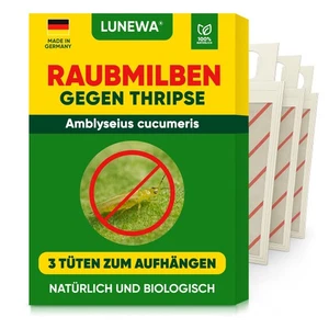 Raubmilben Gegen Thripse Ambly. Cuc. Tüten Zierpflanzen Gemüse Cannabis, LUNEWA® - Bild 1 von 36