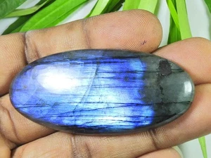 28X63MM  Blue Labradorite Oval Shape Cabochon Loose Natural Gemstone 115Cts. G71 - Bild 1 von 9