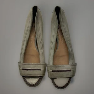 Mocasines planos vintage Chloe de cuero para mujer marrón talla 7,5 (38,5) - Imagen 1 de 7
