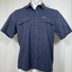 Orvis Classic Collection Blue Button Down Short Sleeve Shirt Men's MEDIUM - Picture 1 of 13