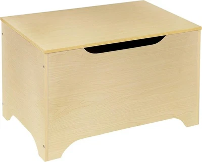 Caja de juguetes Wildkin para niños - Cofre de almacenamiento de madera con bisagra de seguridad, organiza Foto 1 de 4