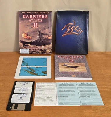 Carriers at War II Strategic Studies Navy Naval IBM PC Big Box Game Complete CIB - Image 1 of 4