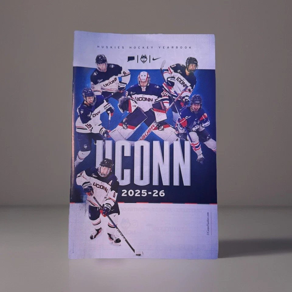 2025-2026 UCONN HUSKIES MENS WOMENS ICE HOCKEY YEARBOOK PROGRAM SCHEDULE BOOK CT - Image 1 of 1