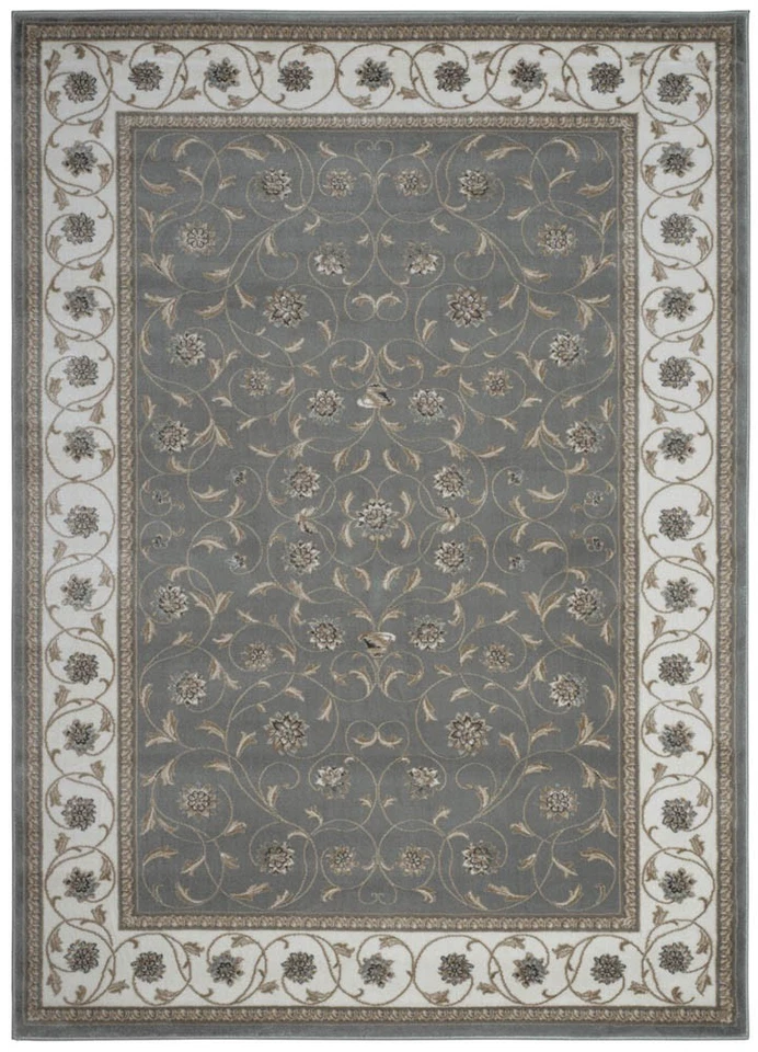 8x11 Radici Green Bordered Rings Scrolls Area Rug 3743 - Aprx 7' 10" x 10' 6" - Image 1 of 1