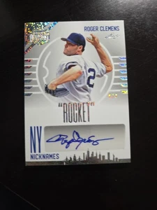 Roger Clemens  2023 Leaf A Bronx Legacy NY Nicknames Silver Holofoil 4/4 Auto - Picture 1 of 3