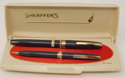 VTG Sheaffer 800 Gray Dolphin Cartridge Fountain Pen Set 14k Nib Stickered,  Box - Image 1 of 4