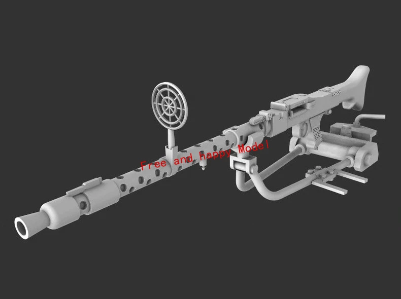 3D Printed 1/72/35 German tank turret bracket and MG34 machine gun Model Kit - Image 1 of 4