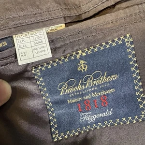 Brooks Brothers Makers & Merchants 1818 Fitzgerald 42 L Wolle Schwarz Blazer Fehler - Bild 1 von 10