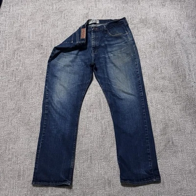 Jeans Wrangler Vintage Para Hombre 36x30 Azul Oscuro Denim Lavado Western Recto Vaquero Foto 1 de 4
