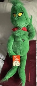 Vintage 1997 Macys Dr. Seuss 28” Grinch with book. Perfect condition - Picture 1 of 2