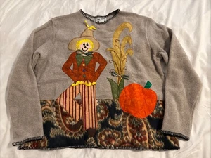 Camisa de Colección Shane Lee Inc Damas Vellón Otoño Talla Grande Espantapájaros Caprichosos - Imagen 1 de 6