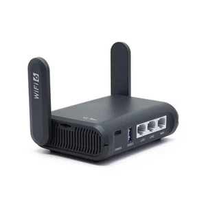 GL-AXT1800(Slate AX) Portable Gigabit Travel Router, Pocket-Sized, Wi-Fi 6, E... - Picture 1 of 6