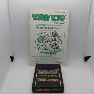 DONKEY KONG INTELLVISION W/ MANUAL CLEANED & TESTED MUST @@!! - Image 1 of 2