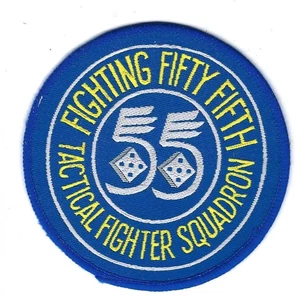 PATCH USAF 55° CACCIA TATTICO SQ RAF SUPERIORE HEYFORD JT-54 - Foto 1 di 1