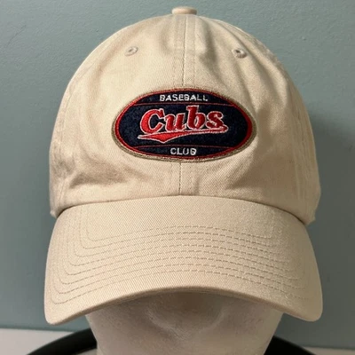 Chicago Cubs Dad Hat Khaki Tan Adjustable Baseball Club Cap Twins Enterpris OSFM - Image 1 of 4