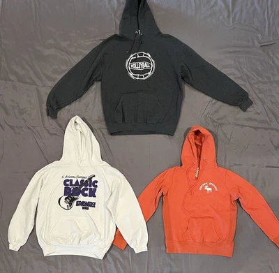 Usado en Excelente Condición Lote de 3 Sudaderas Sudaderas con Capucha Gris Blanco Naranja Talla S M L Todas se ajustan igual Foto 1 de 4