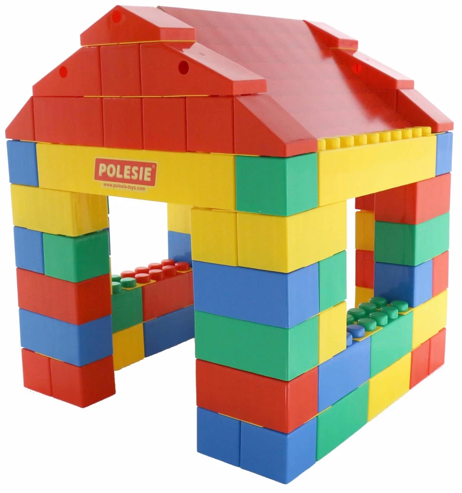 Polesie Haus aus 134-tlg. XXL-Bausteine Bausteinblock +12M - Bild 1 von 1