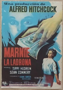 Marnie ORIGINAL Spanish '65 Herald Alfred Hitchcock Tippi Hedren cash & hand art - Picture 1 of 4