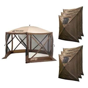 Clam Quick Set Escape Pop Up Camping Outdoor Canopy Gazebo Shelter with 6 Panels - Picture 1 of 12