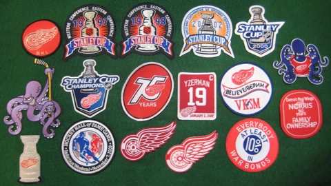 Detroit Red Wings PICK YOUR PATCH   1997 1998 2002 2008 Stanley Cup War Bonds Cover