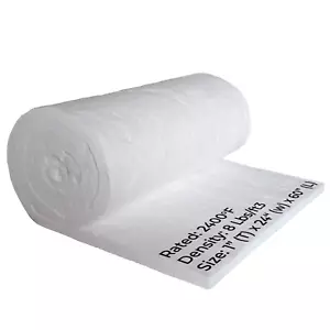 Coperta isolante in fibra ceramica - 1”x 24”x 60” - 8# 2400F - Foto 1 di 7