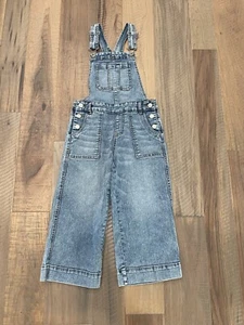 Jordache Girls Size M 7-8 Jean Denim Overalls Bibs Y2K Denim - Picture 1 of 3