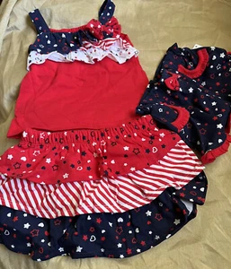 BABY GIRL, PAIR OF OUTFITS,  3-6 MONTHS - Picture 1 of 3
