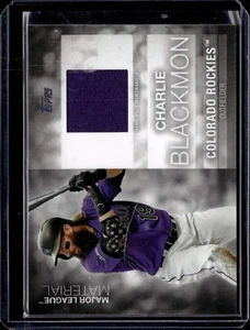 2020 Topps Major League Materials #MLMCB Charlie Blackmon - Picture 1 of 2