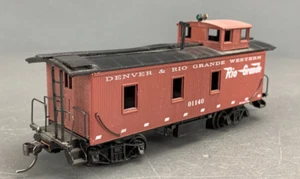 HO Roundhouse 30’ End Cupola Wood Caboose D&RGW #01140 RTR W/KDs HO5601 - Picture 1 of 5
