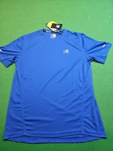 NEW Karrimor Men Sports Top Run Tee Blue Crew Neck Short Sleeve Size M - Picture 1 of 9