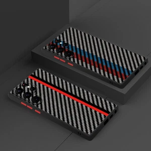 For Samsung S25 S24 S23 Ultra S22 S21 FE Carbon Fiber ShockProof Slim Case Cover - Picture 1 of 16
