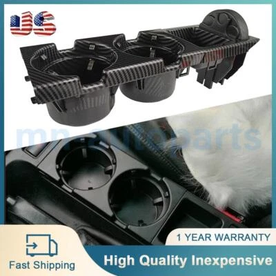 Center Console Dual Drink Cup Holder Coin Box For BMW E46 323i 330Ci 51168217954 - Image 1 of 4