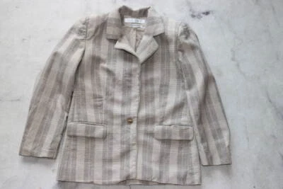 Blazer vintage de lana a cuadros Gloria Vanderbilt para mujer talla 8” Foto 1 de 3